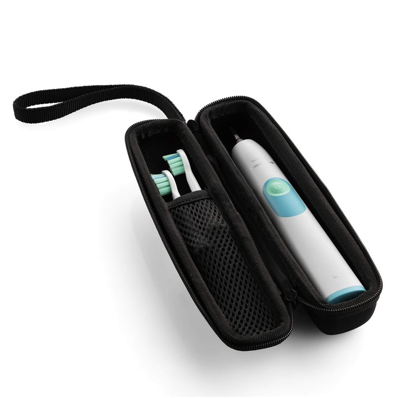 caseling Hard Toothbrush Travel Case Fits Philips Sonicare Protective Clean 4100 Sonicare 2 Series Portable Toothbrush Holder with Easy Grip Carry Strap (Small (Great for Travel)) - Image 3